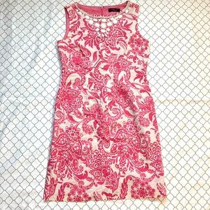 Eliza j pink floral dress lightly worn size US 8.